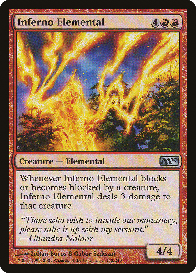 Inferno Elemental (142) Foil - Magic 2010