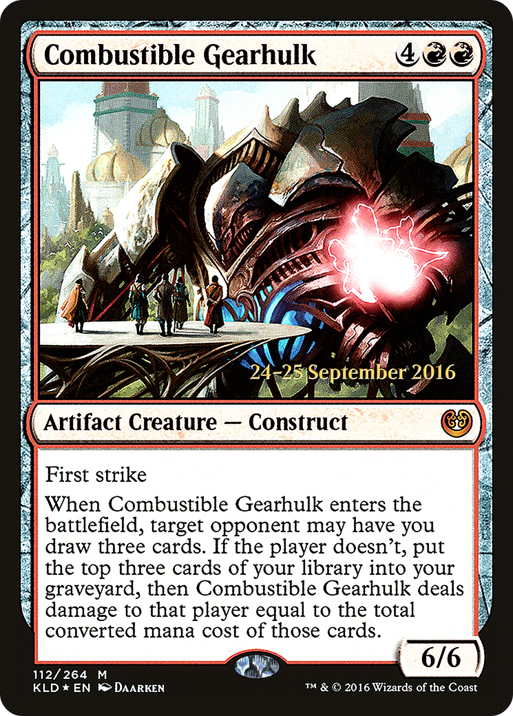 Combustible Gearhulk (112s) Foil - Kaladesh Promos