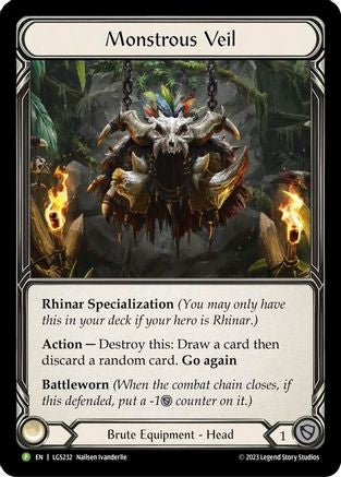 Monstrous Veil (LGS232) Rainbow Foil - FaB Promos