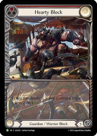 Hearty Block (LGS252) Rainbow Foil - FaB Promos