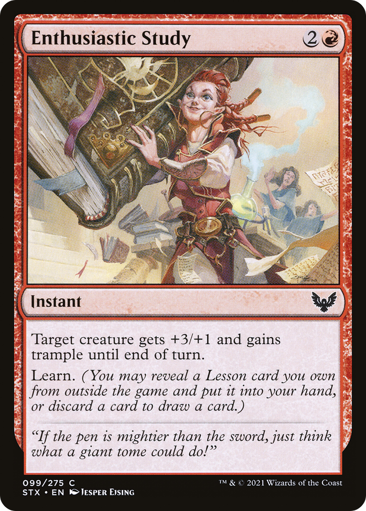 Enthusiastic Study (099) Foil - Strixhaven: School of Mages
