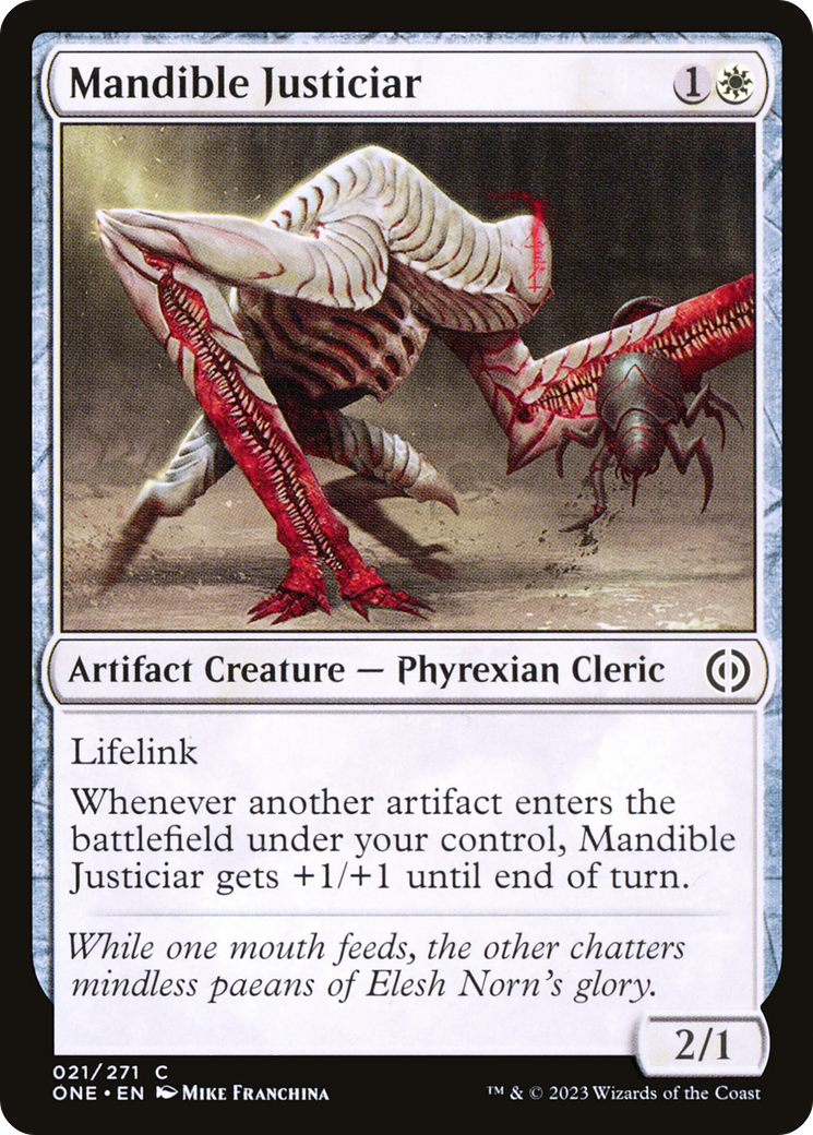 Mandible Justiciar (021) - Phyrexia: All Will Be One