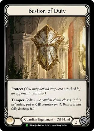 Bastion of Duty (LGS206) Rainbow Foil - FaB Promos