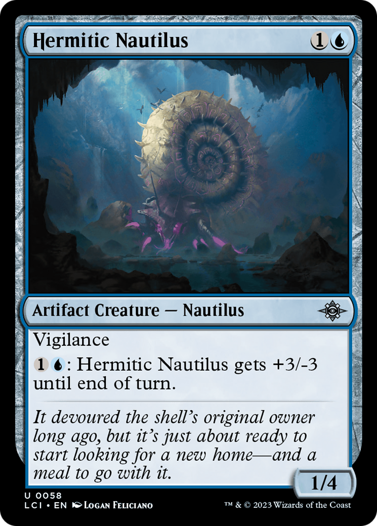 Hermitic Nautilus (058) Foil - The Lost Caverns of Ixalan