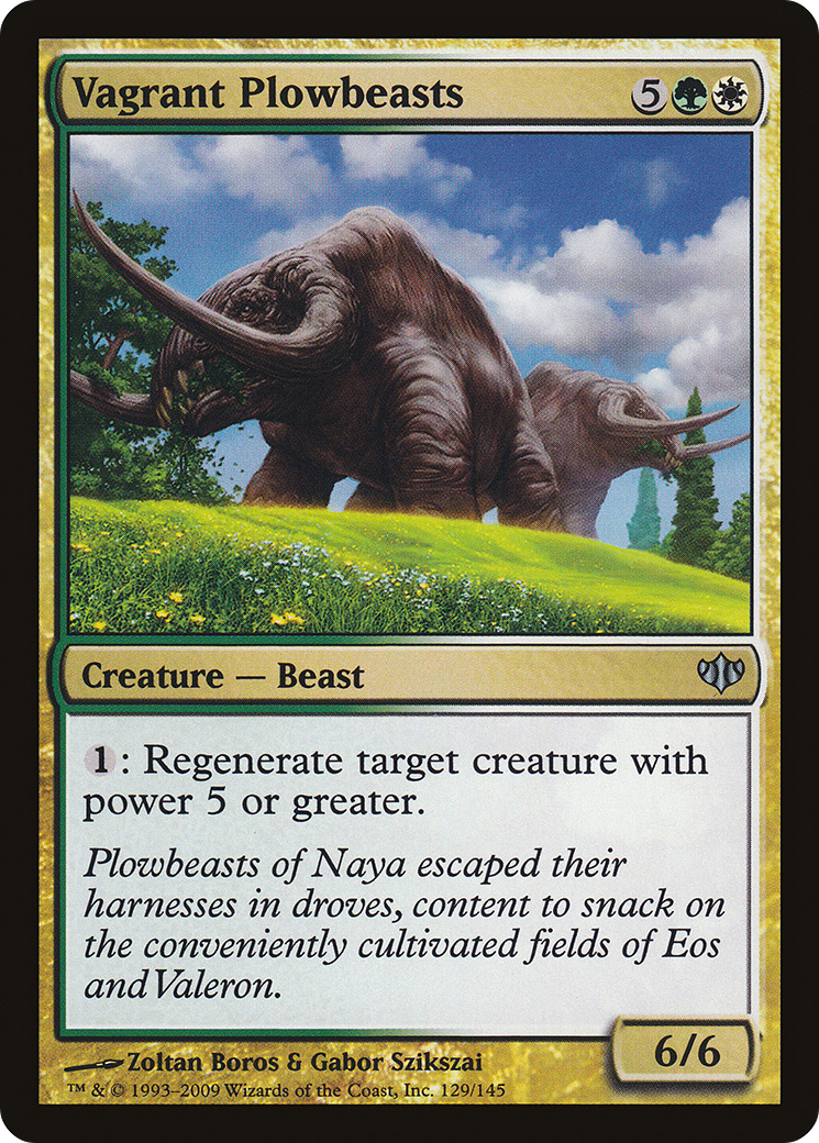 Vagrant Plowbeasts (129) Foil - Conflux