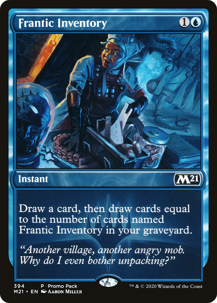Frantic Inventory (394) Foil - Core Set 2021