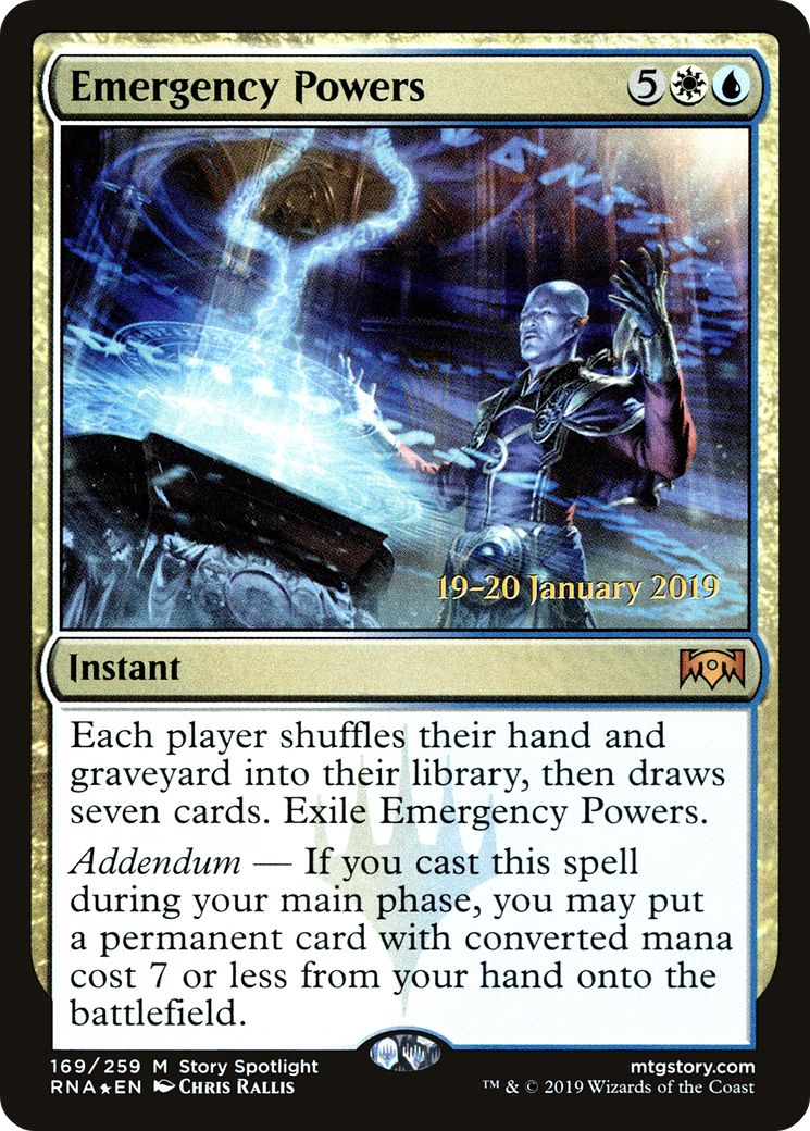 Emergency Powers (169s) Foil - Ravnica Allegiance Promos