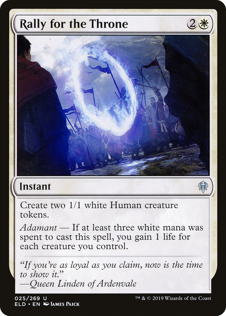 Rally for the Throne (025) Foil - Throne of Eldraine