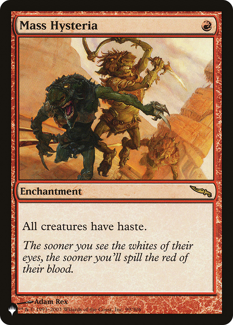 Mass Hysteria (MRD-99) - The List