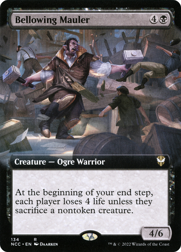 Bellowing Mauler (Extended Art) (134) - New Capenna Commander