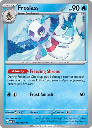 Froslass - 053/167 (53) Holofoil - SV06 Twilight Masquerade