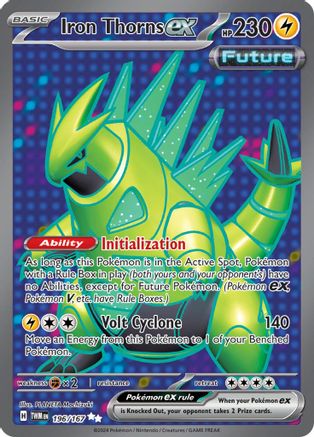 Iron Thorns ex (196) Holofoil - Twilight Masquerade