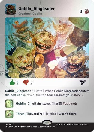 Goblin Ringleader (Rainbow Foil) (1616) Foil - Secret Lair Drop Series