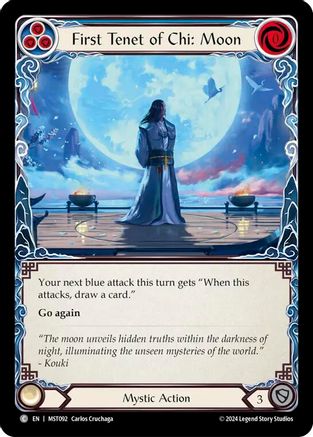 First Tenet of Chi: Moon (MST092) Rainbow Foil - Part the Mistveil