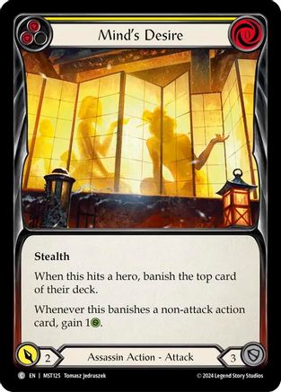 Mind's Desire (Yellow) (MST125) Rainbow Foil - Part the Mistveil