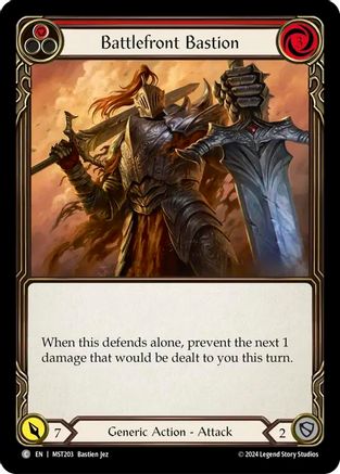 Battlefront Bastion (Red) (MST203) Rainbow Foil - Part the Mistveil