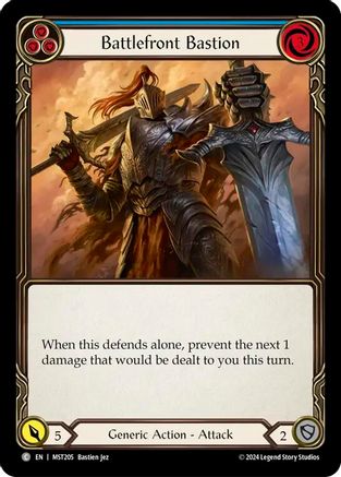 Battlefront Bastion (Blue) (MST205) Rainbow Foil - Part the Mistveil