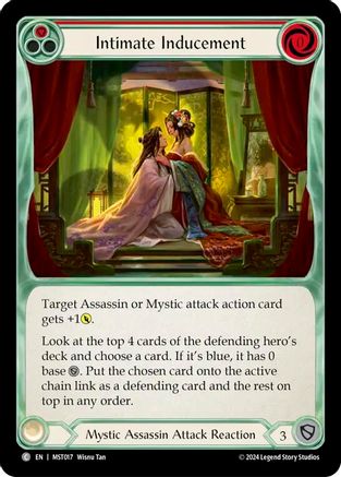 Intimate Inducement (Red) (MST017) Rainbow Foil - Part the Mistveil