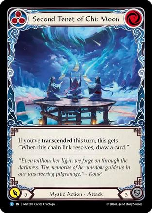 Second Tenet of Chi: Moon (MST081) Rainbow Foil - Part the Mistveil