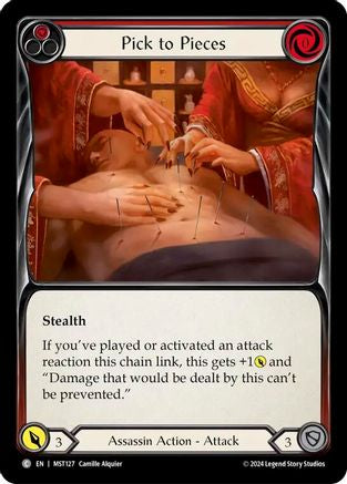 Pick to Pieces (Red) (MST127) Rainbow Foil - Part the Mistveil