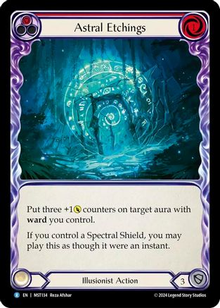 Astral Etchings (Red) (MST134) Rainbow Foil - Part the Mistveil