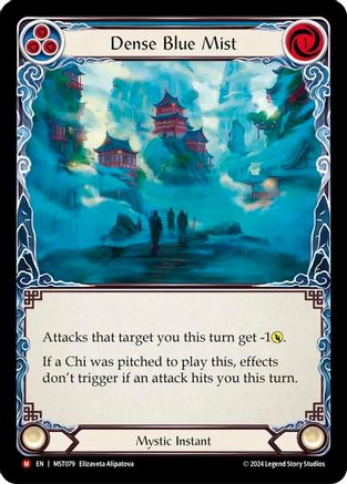 Dense Blue Mist (MST079) Rainbow Foil - Part the Mistveil