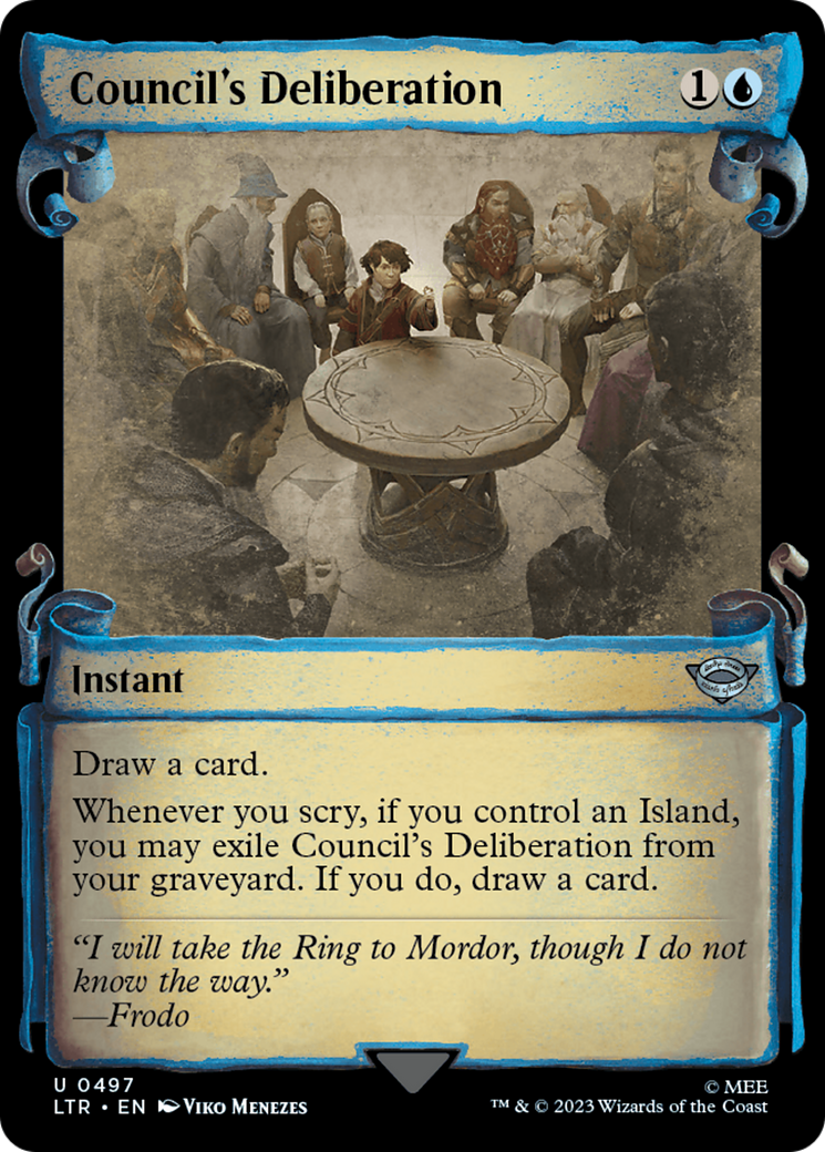 Council's Deliberation (Showcase) (497) Foil - The Lord of the Rings: Tales of Middle-earth