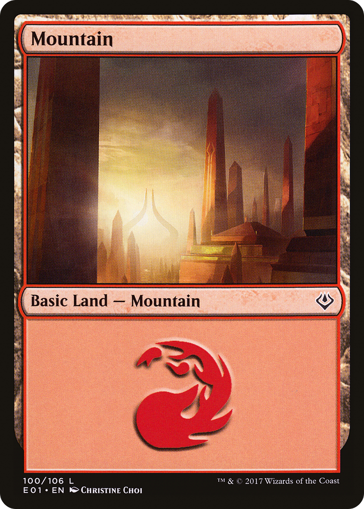 Mountain (100) - Archenemy: Nicol Bolas
