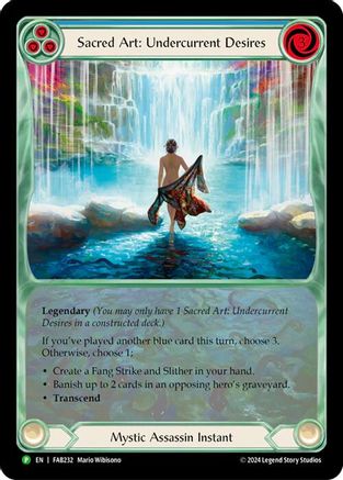 Sacred Art: Undercurrent Desires (FAB232) Rainbow Foil - FaB Promos