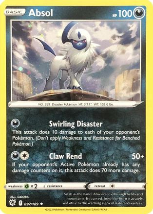 Absol - 097/189 (Cosmos Holo) (97) Holofoil - Miscellaneous Cards & Products