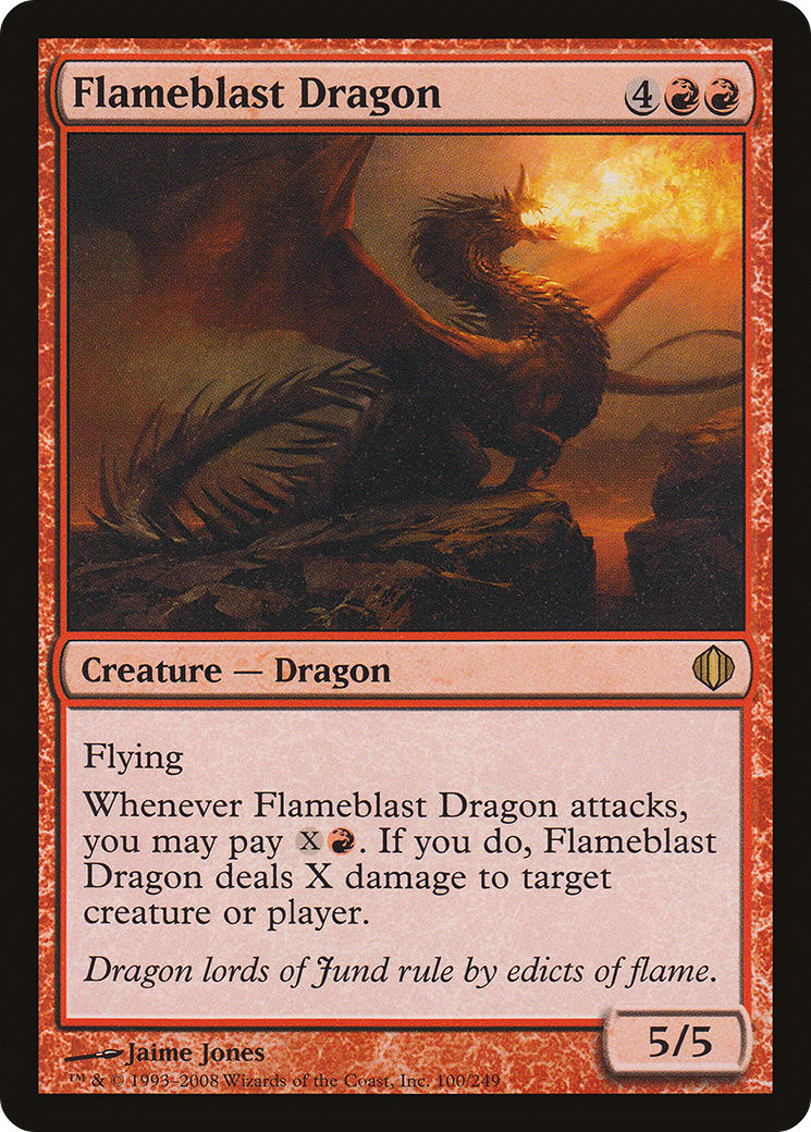 Flameblast Dragon (100) Foil - Shards of Alara