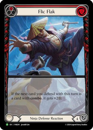 Flic Flak (Red) (FAB241) Rainbow Foil - FaB Promos
