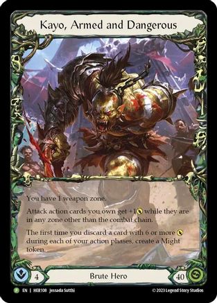 Kayo, Armed and Dangerous (HER108) Rainbow Foil - FaB Promos