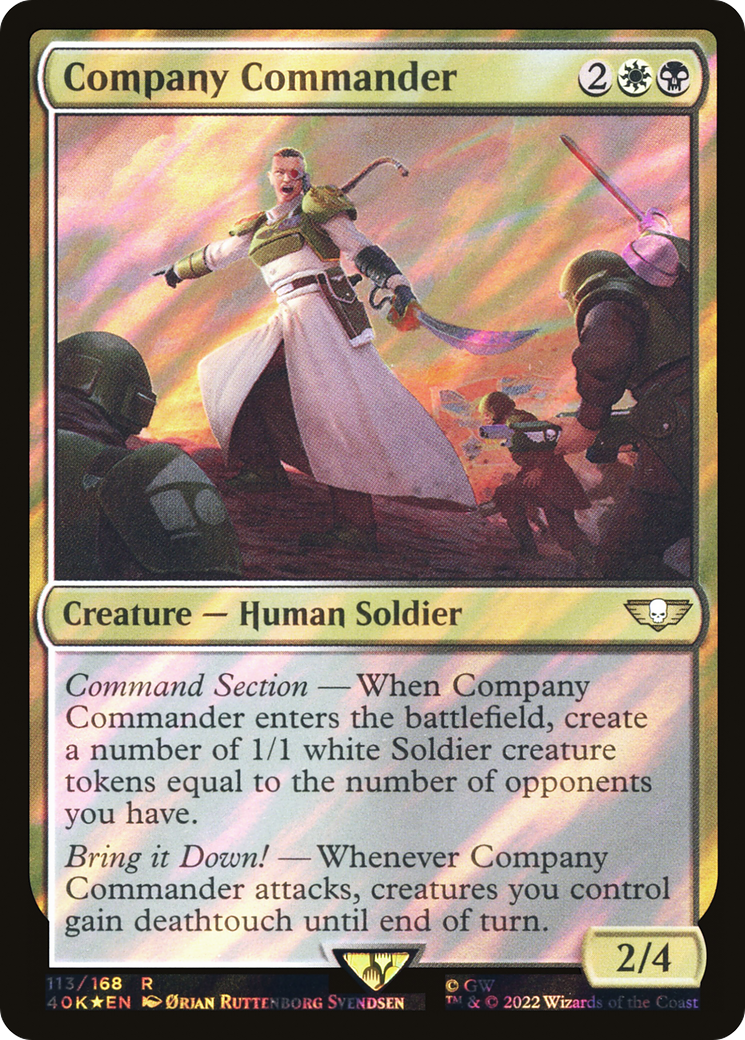 Company Commander (113) Surge Foil - Warhammer 40,000 Commander