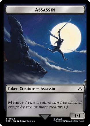 Assassin // Treasure Double-Sided Token (4 // 6) - Assassin's Creed Tokens