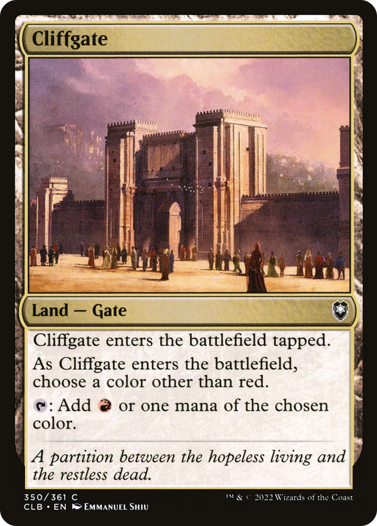 Cliffgate (350) Foil - Commander Legends: Battle for Baldur's Gate