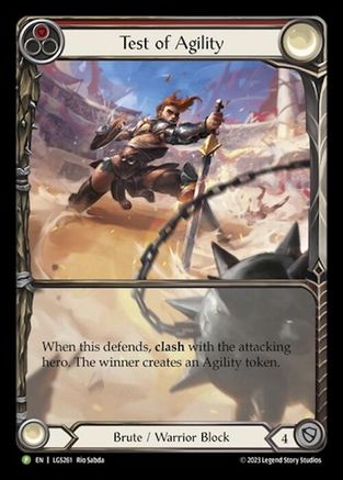Test of Agility (LGS261) Rainbow Foil - FaB Promos