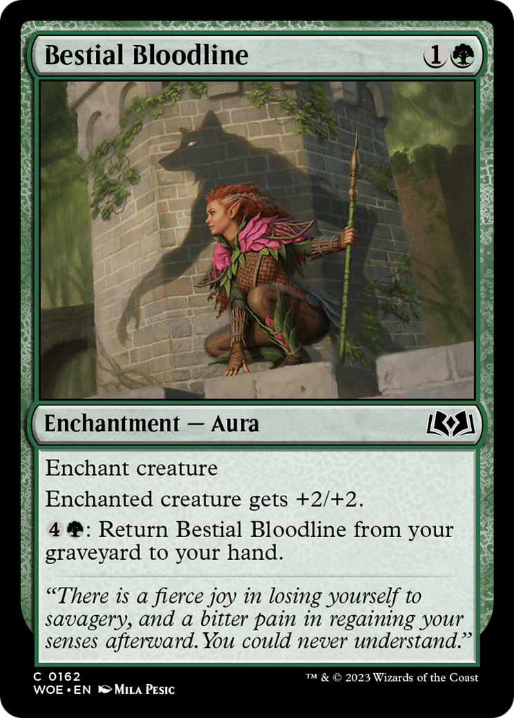 Bestial Bloodline (162) Foil - Wilds of Eldraine