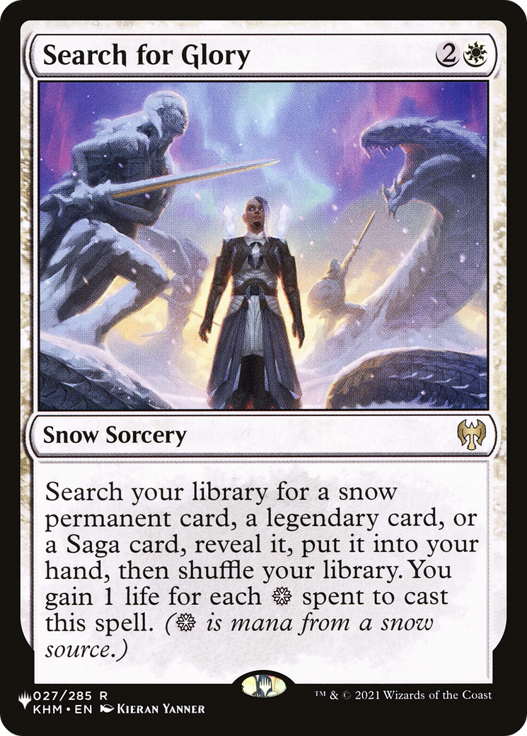 Search for Glory (KHM-27) - The List