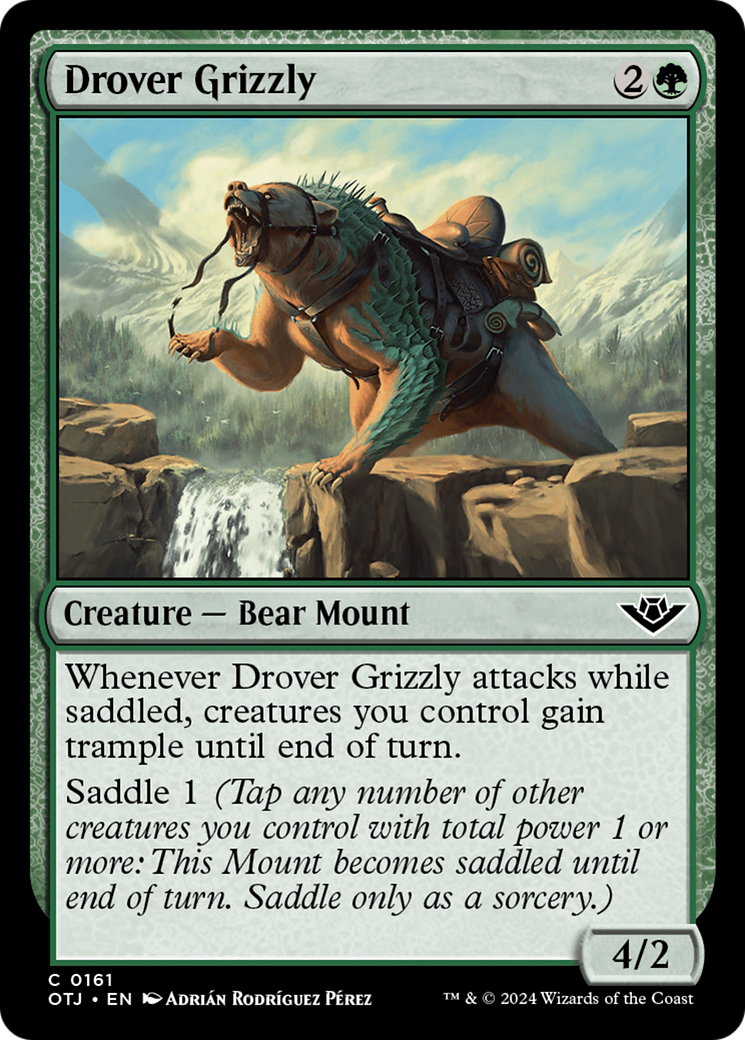 Drover Grizzly (161) Foil - Outlaws of Thunder Junction