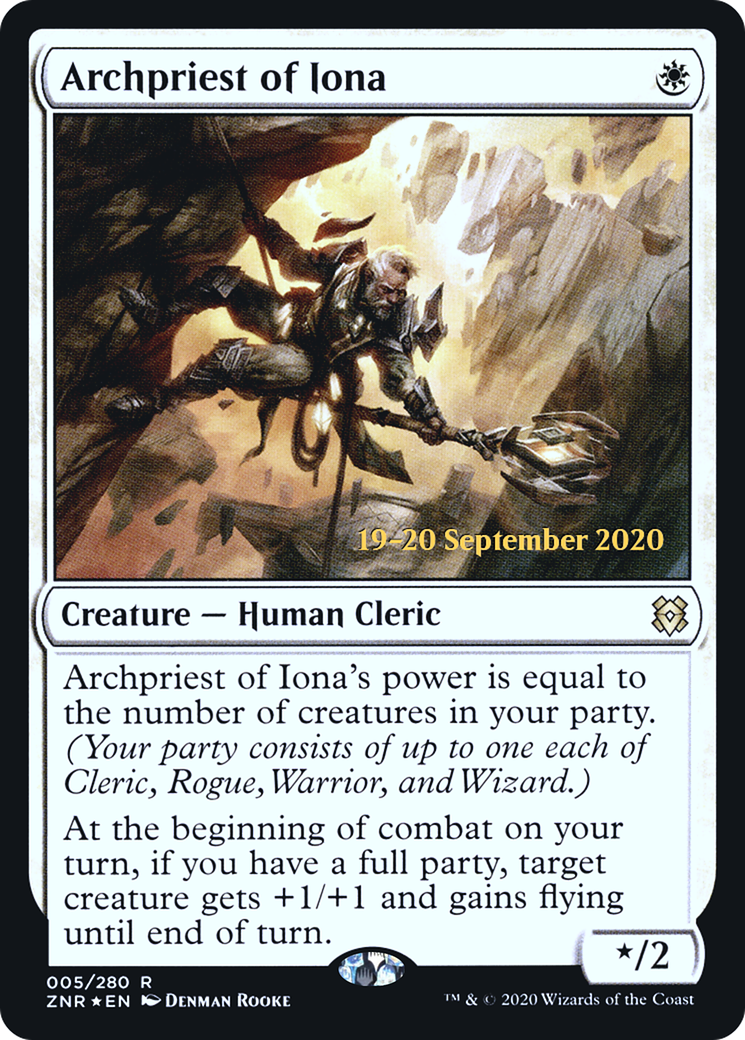 Archpriest of Iona (05s) Foil - Zendikar Rising Promos