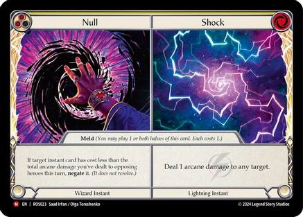 Null // Shock (ROS023) Rainbow Foil - Rosetta