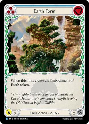 Earth Form (Blue) (ROS038) Rainbow Foil - Rosetta