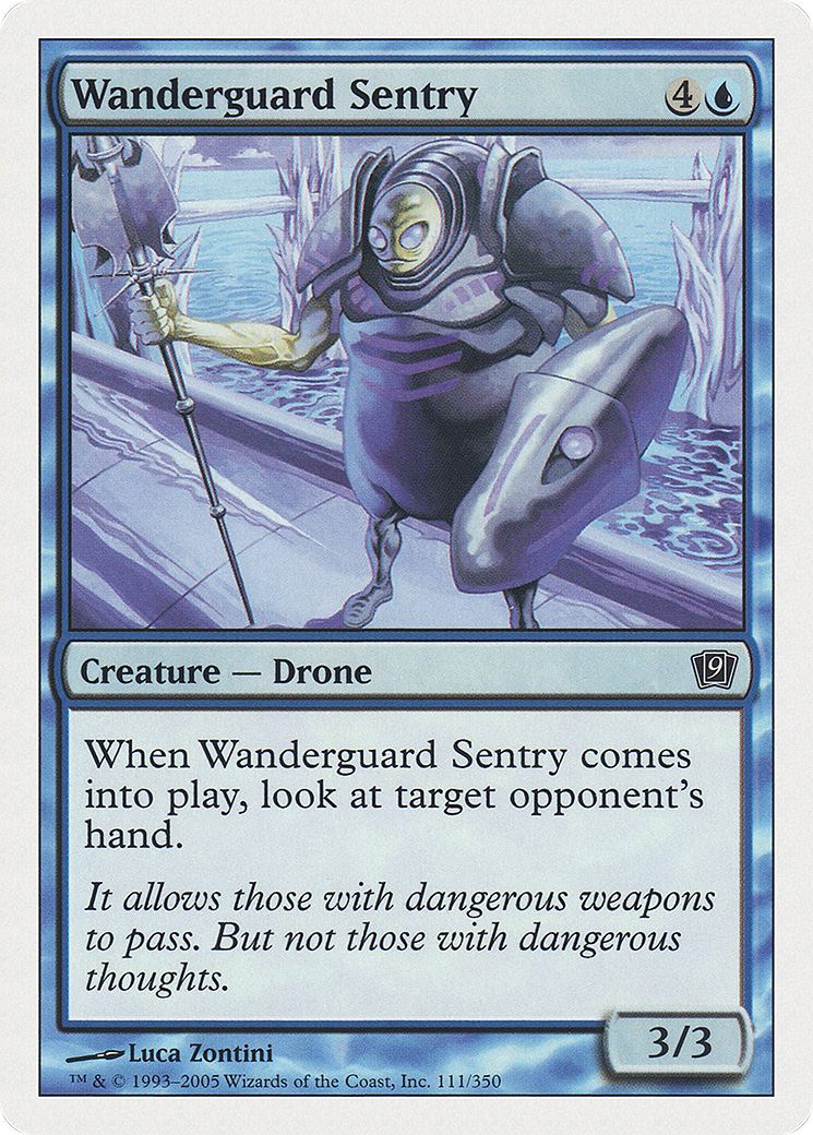Wanderguard Sentry (111) Foil - Ninth Edition