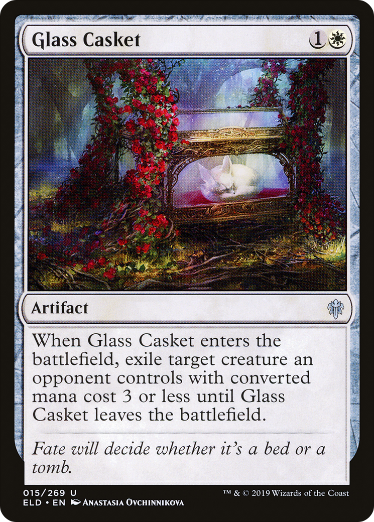 Glass Casket (015) Foil - Throne of Eldraine