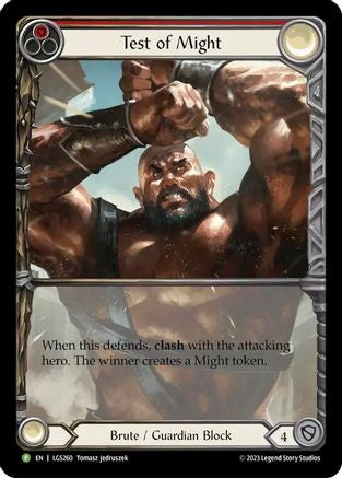 Test of Might (LGS260) Rainbow Foil - FaB Promos