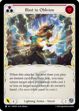 Blast to Oblivion (Red) (ROS079) Rainbow Foil - Rosetta