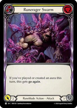 Runerager Swarm (Yellow) (ROS150) Rainbow Foil - Rosetta