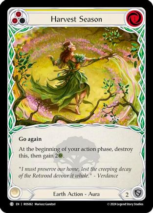Harvest Season (Yellow) (ROS062) Rainbow Foil - Rosetta
