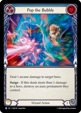 Pop the Bubble (Blue) (ROS178) Rainbow Foil - Rosetta